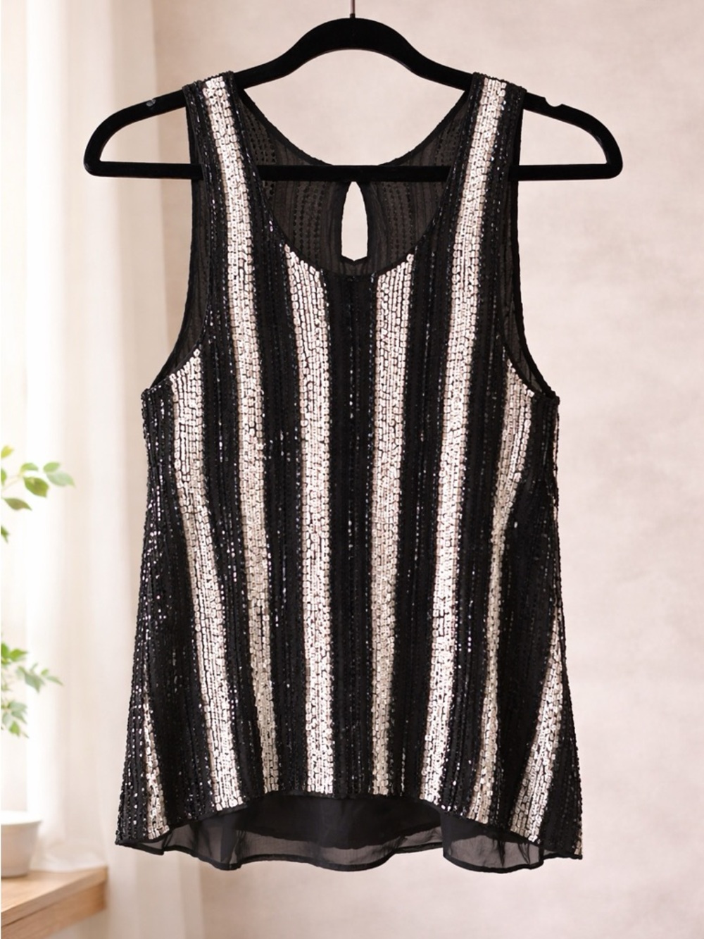 Daughters of the Revolution beaded top black art deco boho glam size 2
